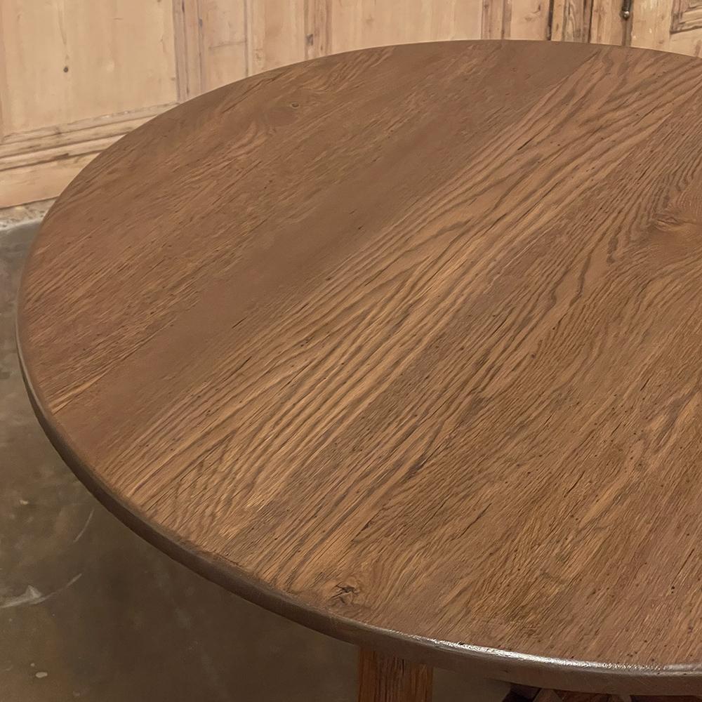 Oak 19th Century Country French Tilt-Top Wine Tasting Table