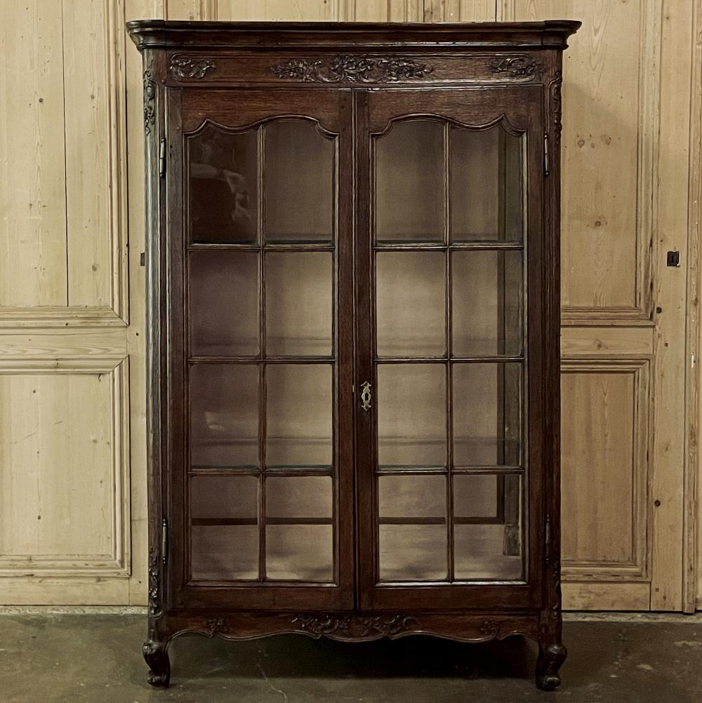19th Century Country French Vitrine, Bookcase In Good Condition In Dallas, TX