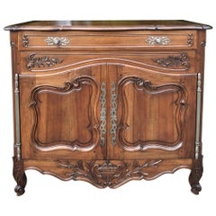 19th Century Country French Walnut Buffet