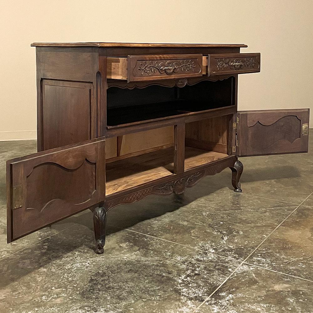 19th Century Country French Walnut Dessert Buffet In Good Condition For Sale In Dallas, TX