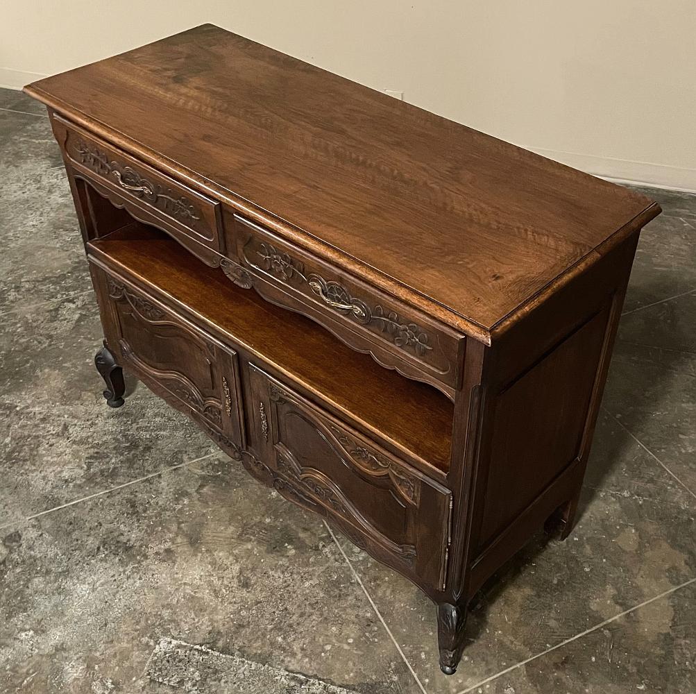 19th Century Country French Walnut Dessert Buffet For Sale 1