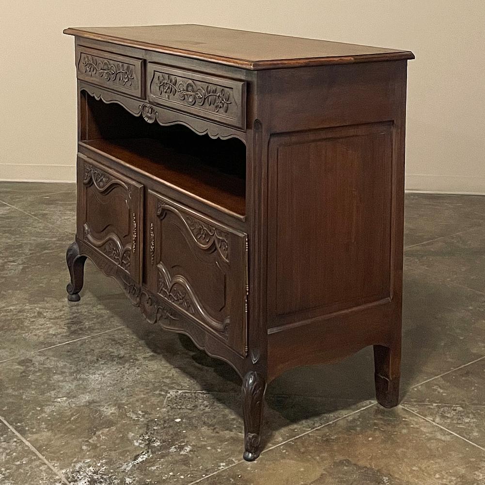 19th Century Country French Walnut Dessert Buffet For Sale 2