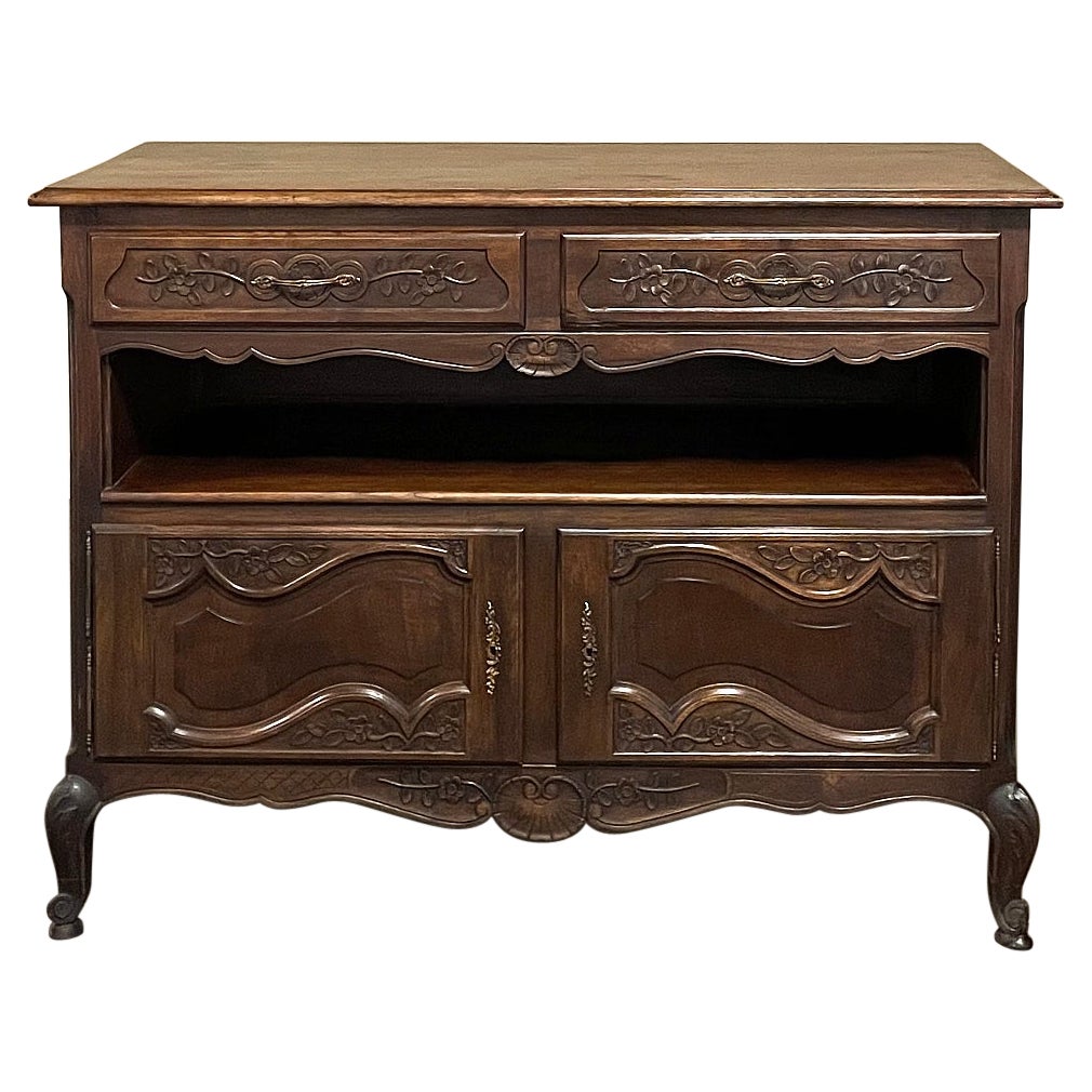 19th Century Country French Walnut Dessert Buffet