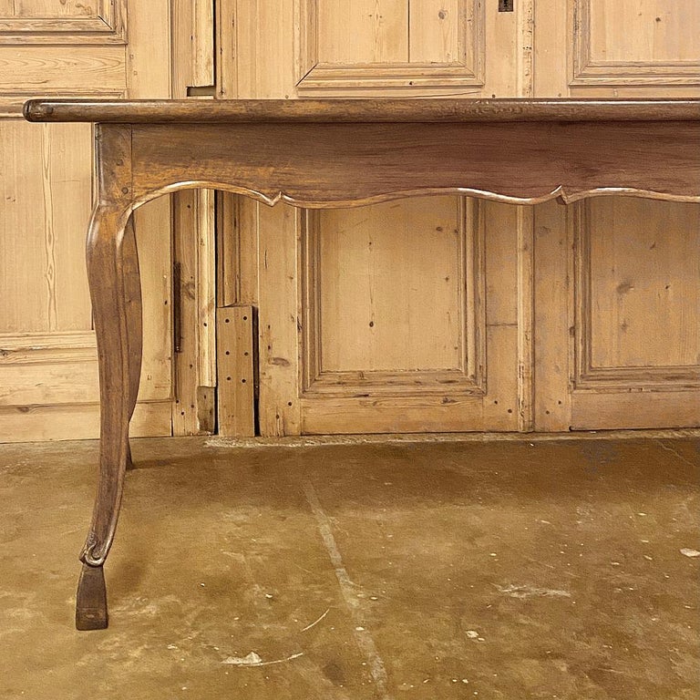 19th Century Country French Walnut Dining Table For Sale 6