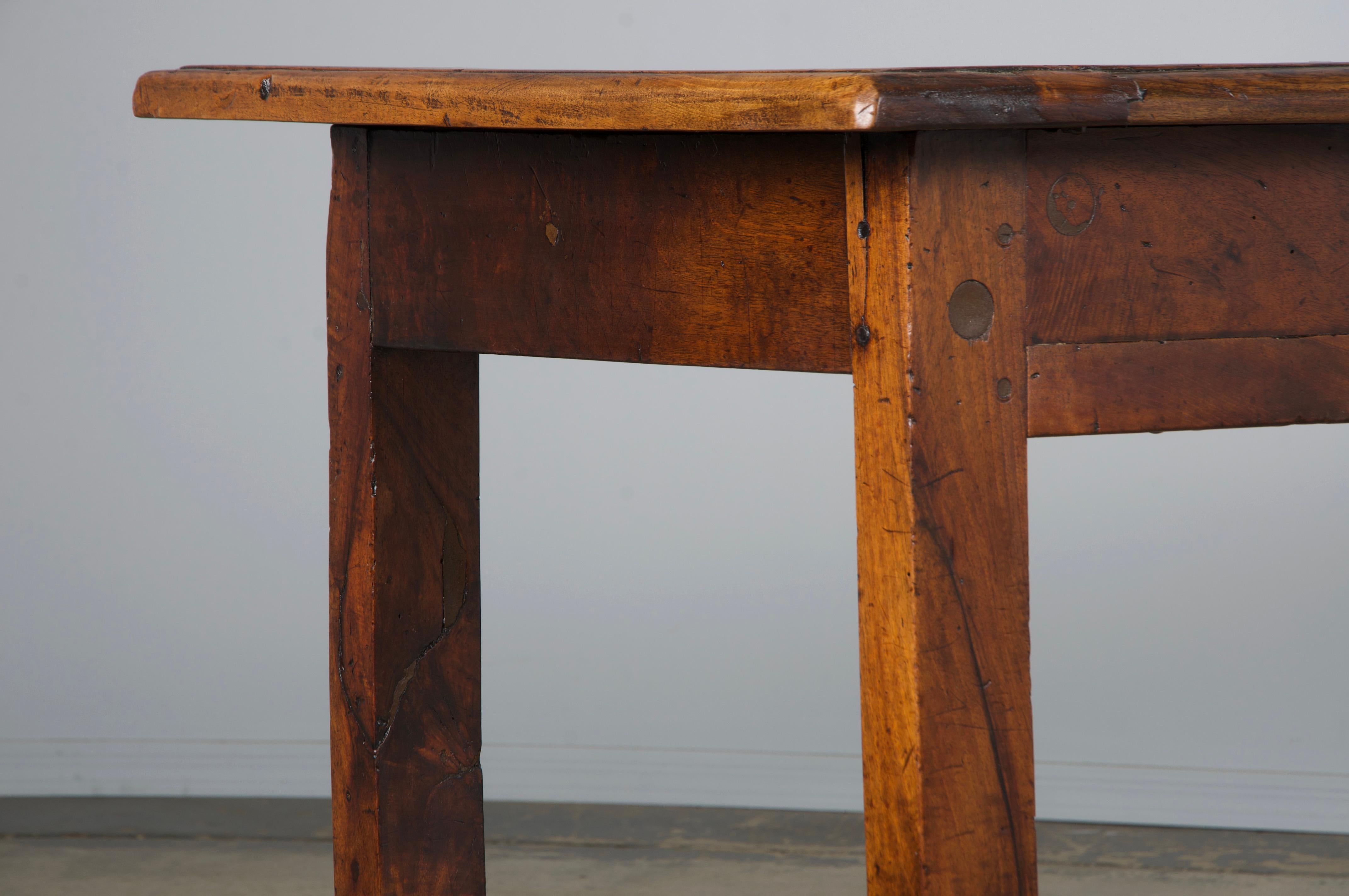 19th Century Country French Walnut Farmhouse Trestle Table 3