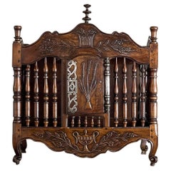 19th Century Country French Walnut Pannetiere ~ Breadbox