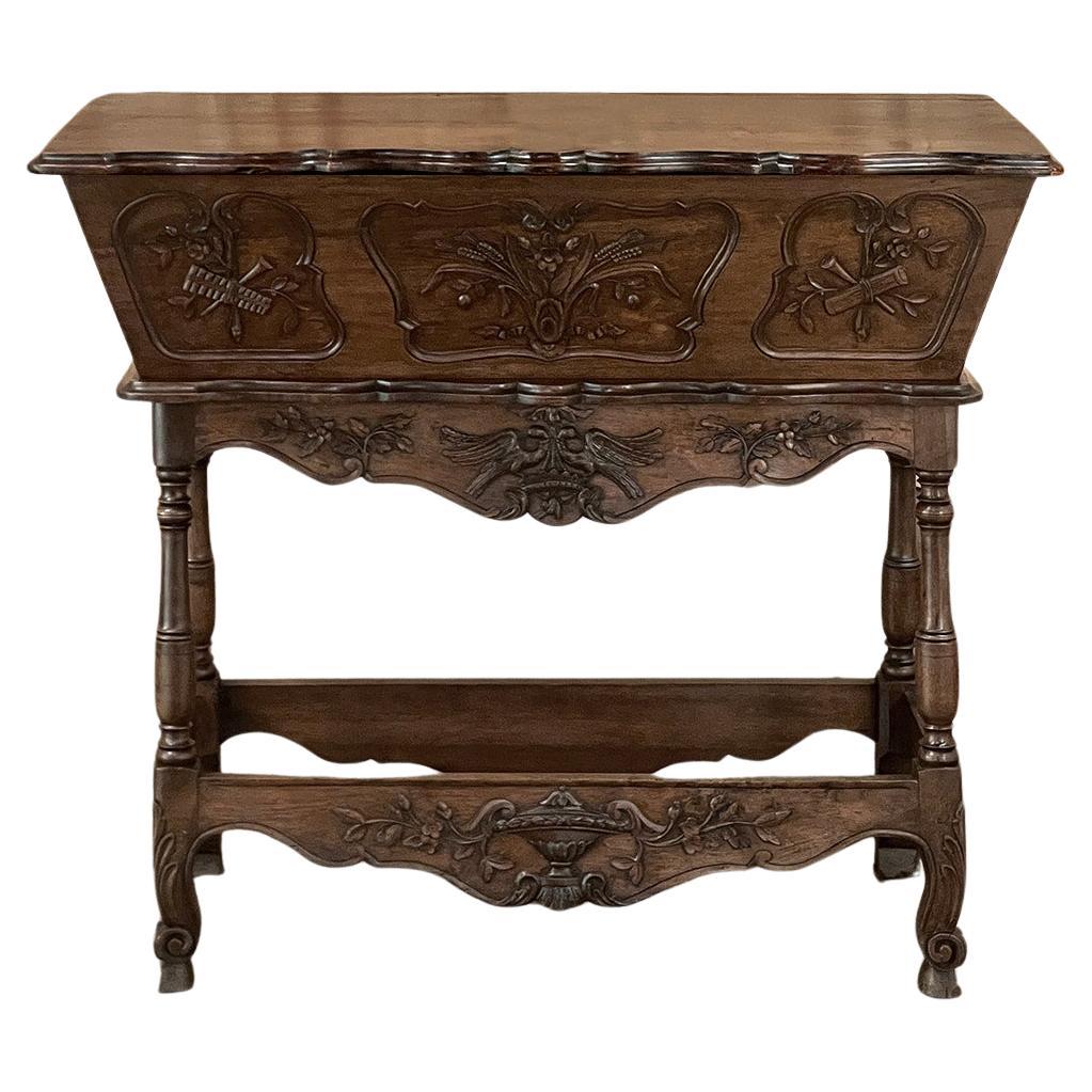 19th Century Country French Walnut Petrin ~ Doughbox