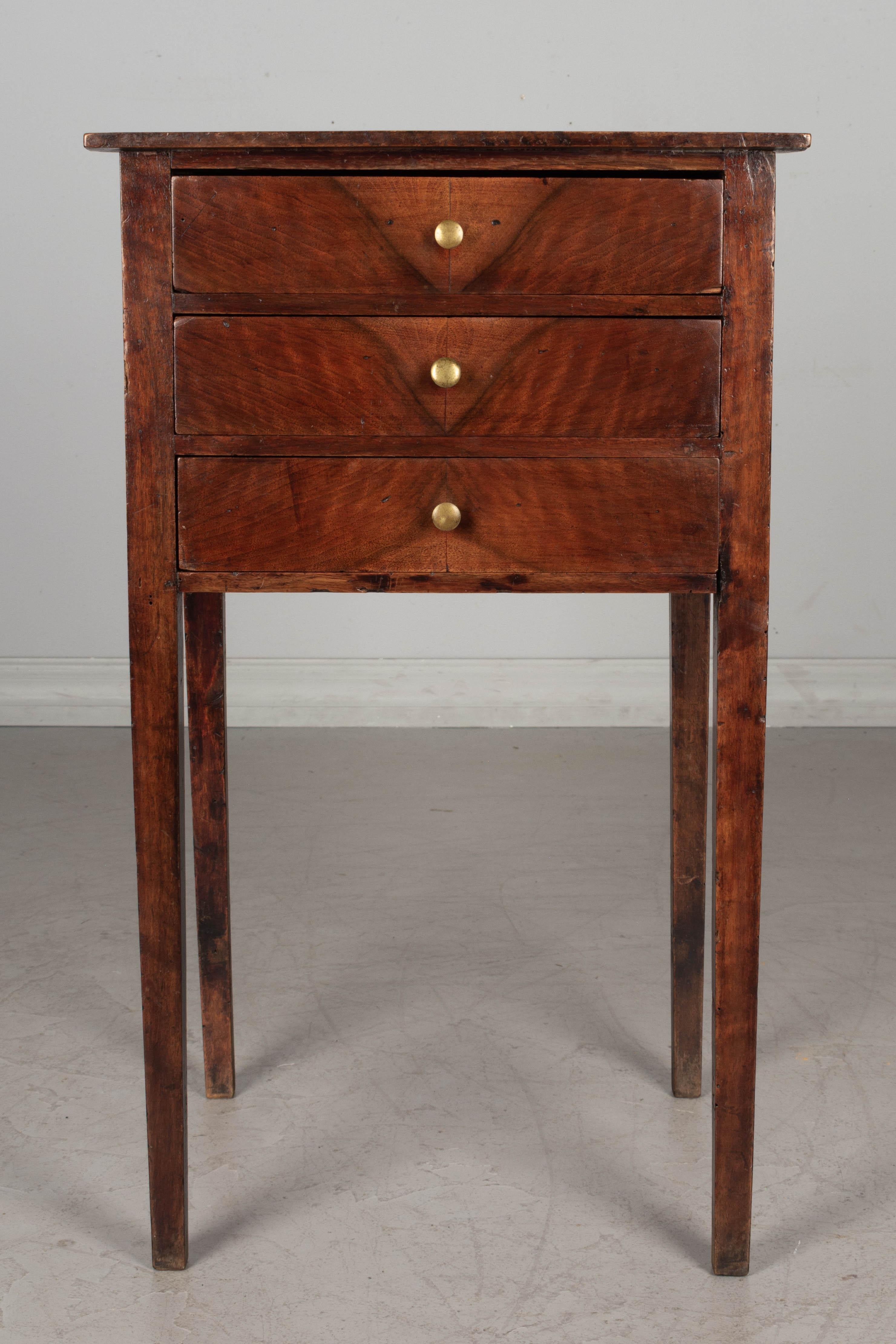 19th Century Country French Walnut Side Table In Good Condition In Winter Park, FL