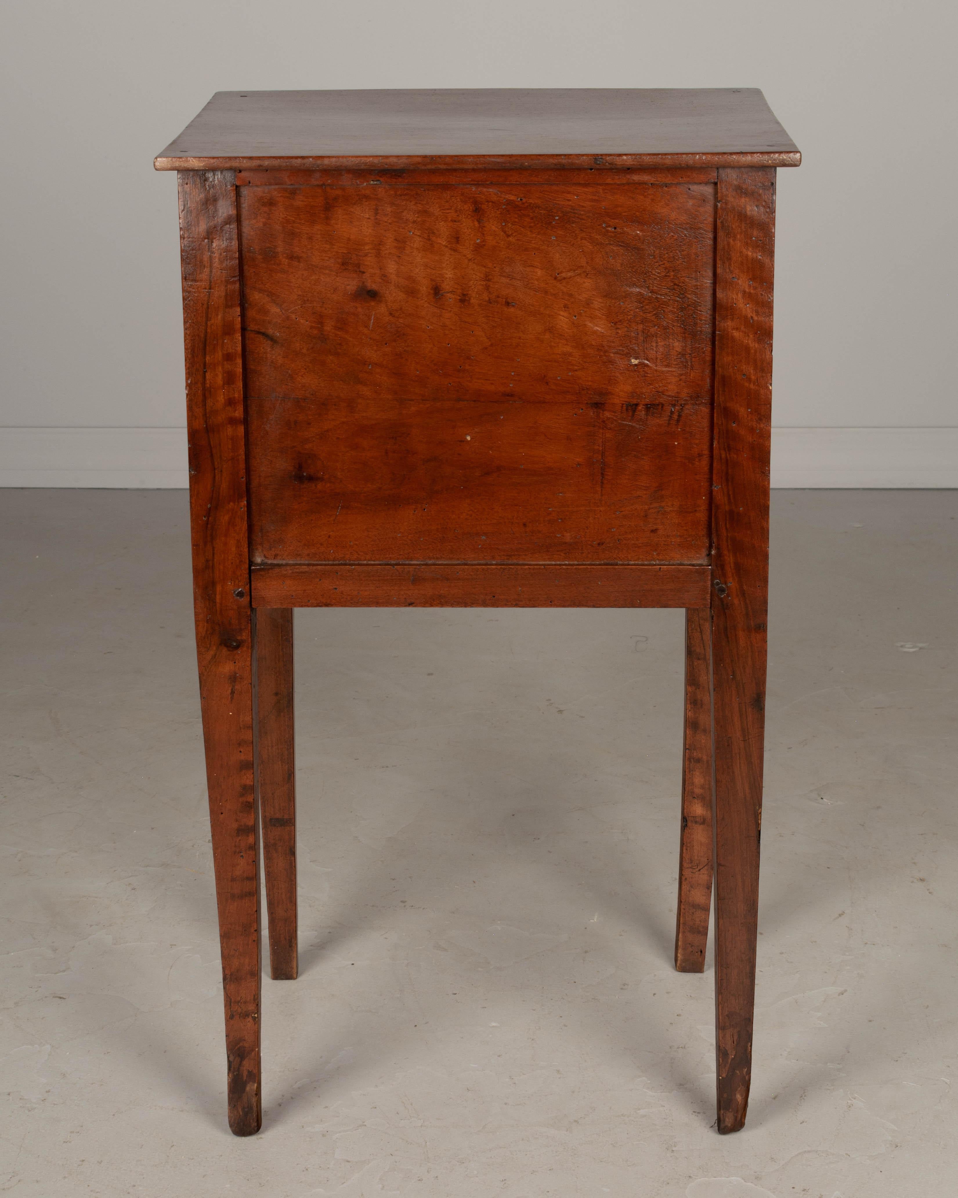 19th Century Country French Walnut Side Table 1