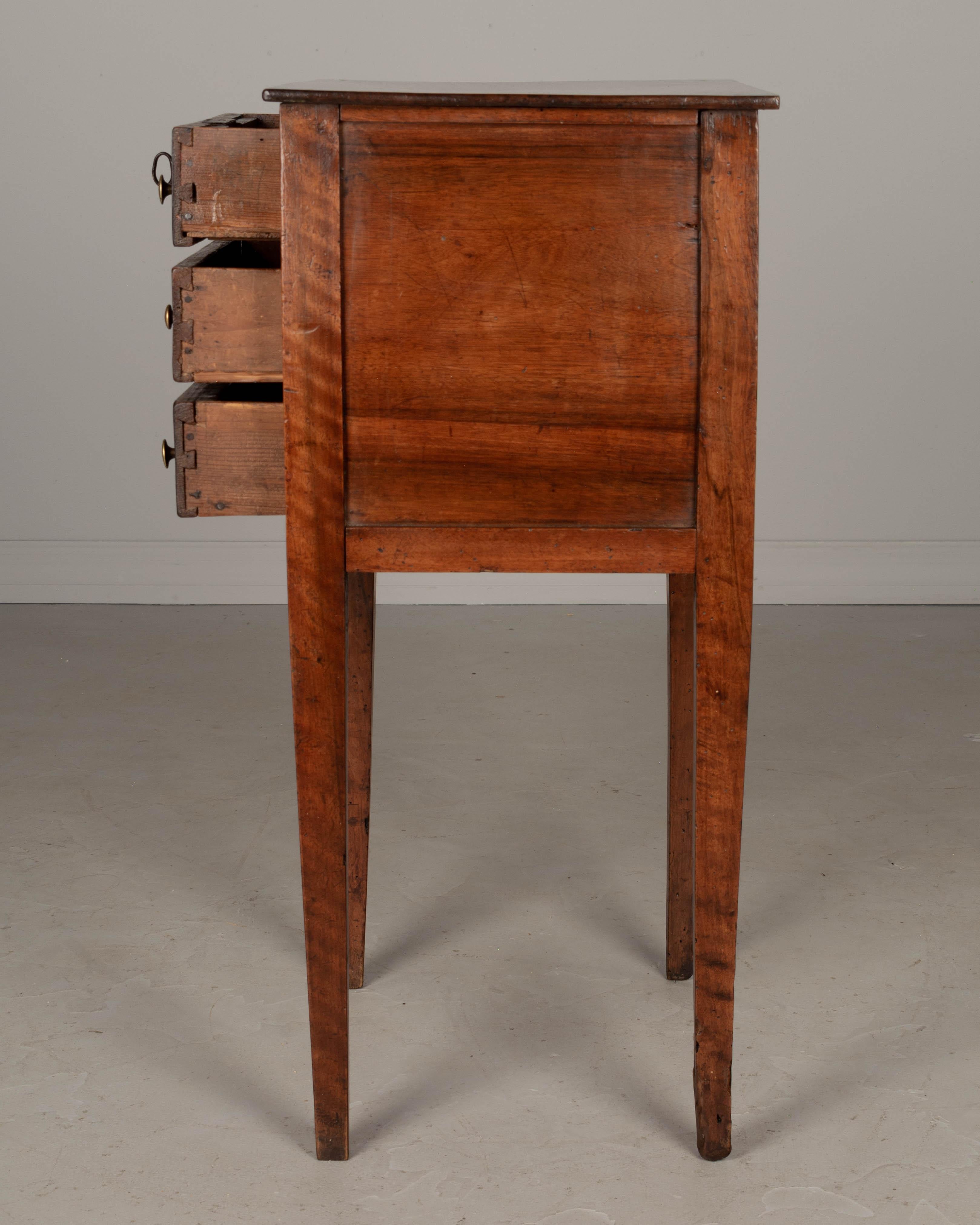 19th Century Country French Walnut Side Table 3