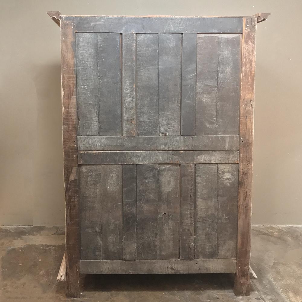 19th Century Country French Whitewashed Armoire from Lorraine 6