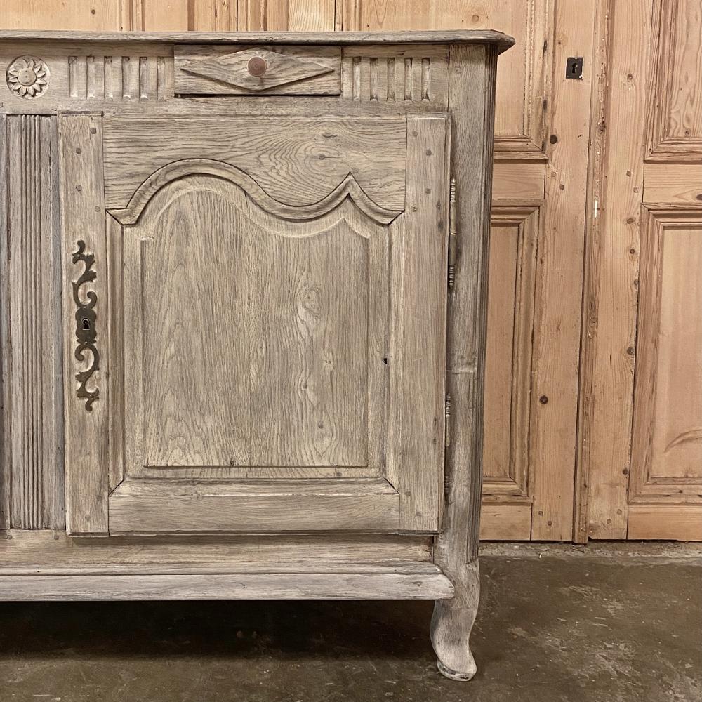 19th Century Country French Whitewashed Buffet, Enfilade 2