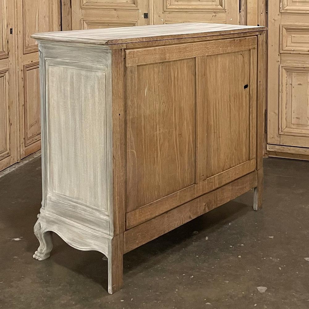 19th Century Country French Whitewashed Buffet For Sale 4