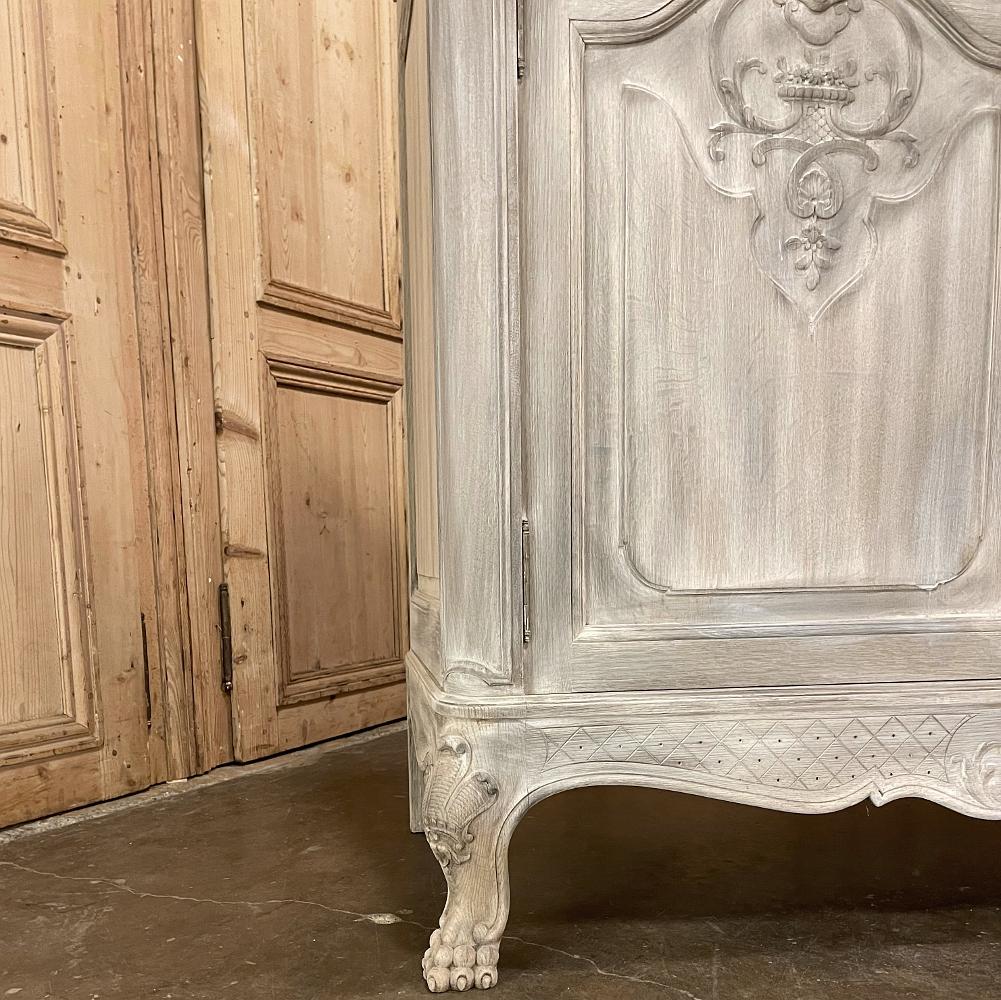 19th Century Country French Whitewashed Buffet For Sale 2