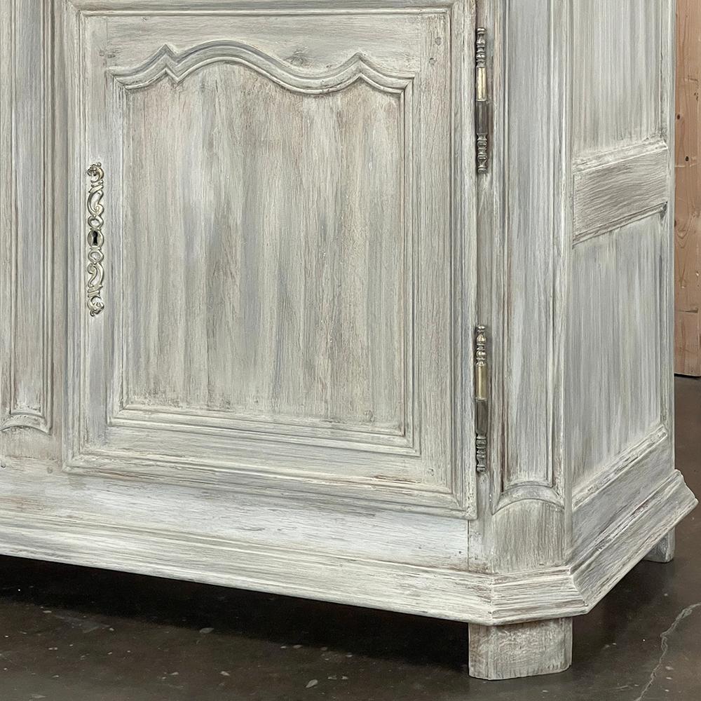 19th Century Country French Whitewashed Oak Buffet For Sale 8