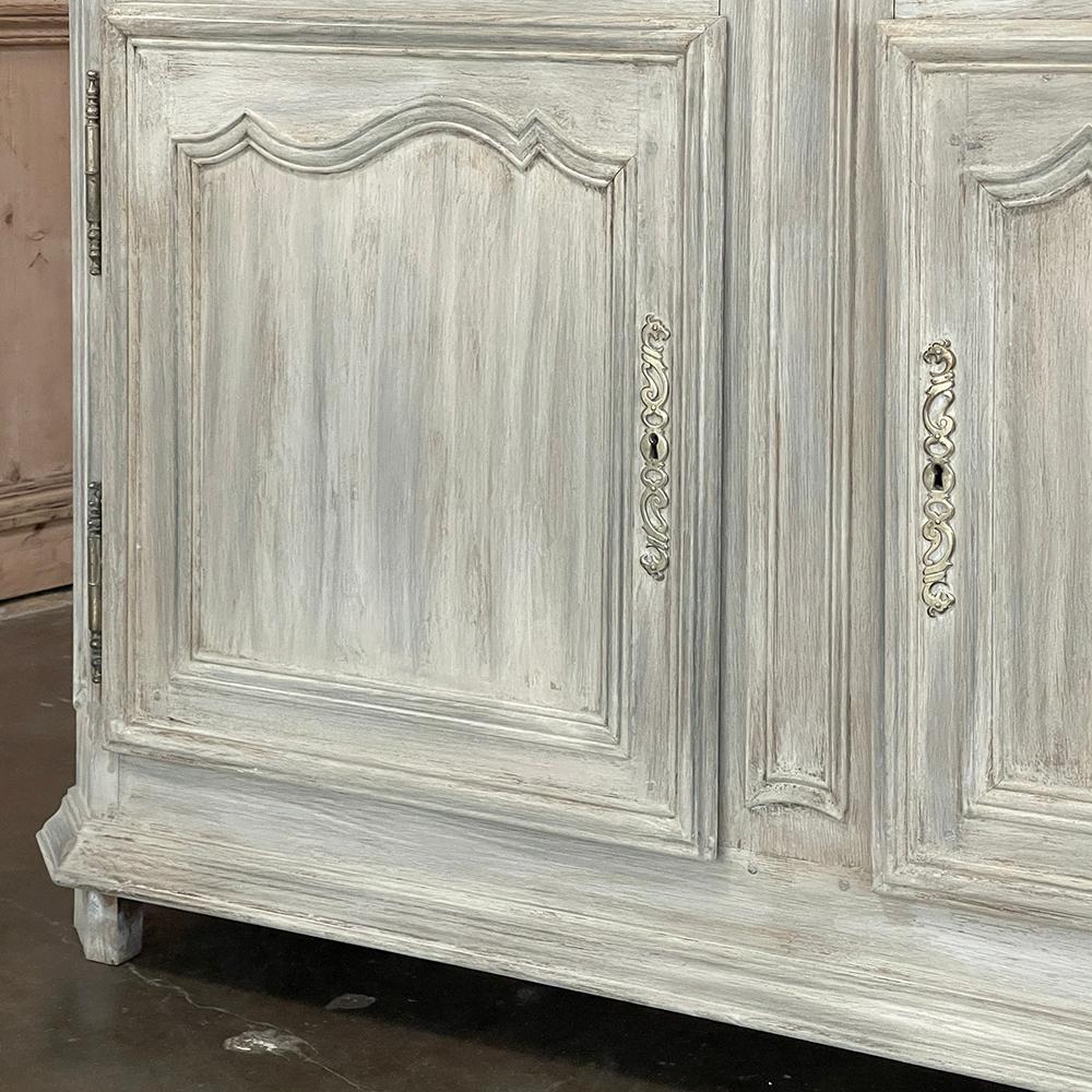 19th Century Country French Whitewashed Oak Buffet For Sale 10