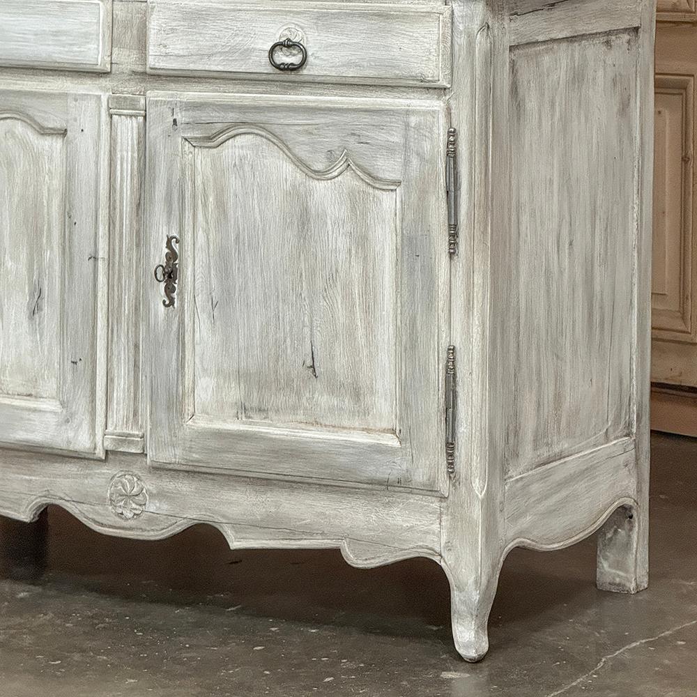 Französisch-weiß gewaschener Vaisselier ~ Buffet ~ Schrank, 19. Jahrhundert im Angebot 6