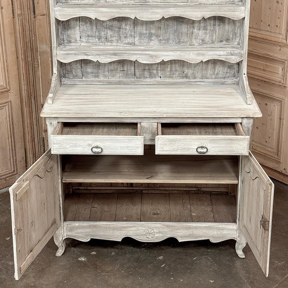 Französisch-weiß gewaschener Vaisselier ~ Buffet ~ Schrank, 19. Jahrhundert im Angebot 10