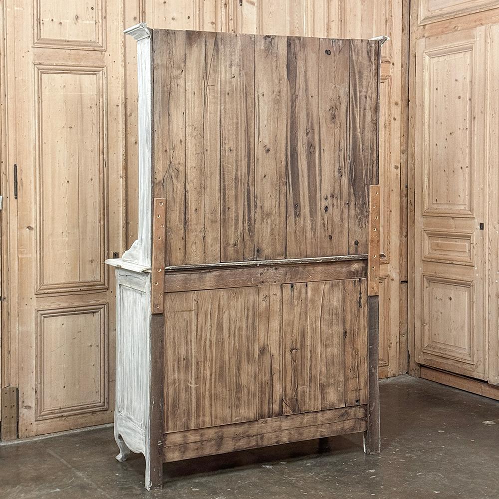 Französisch-weiß gewaschener Vaisselier ~ Buffet ~ Schrank, 19. Jahrhundert im Angebot 14