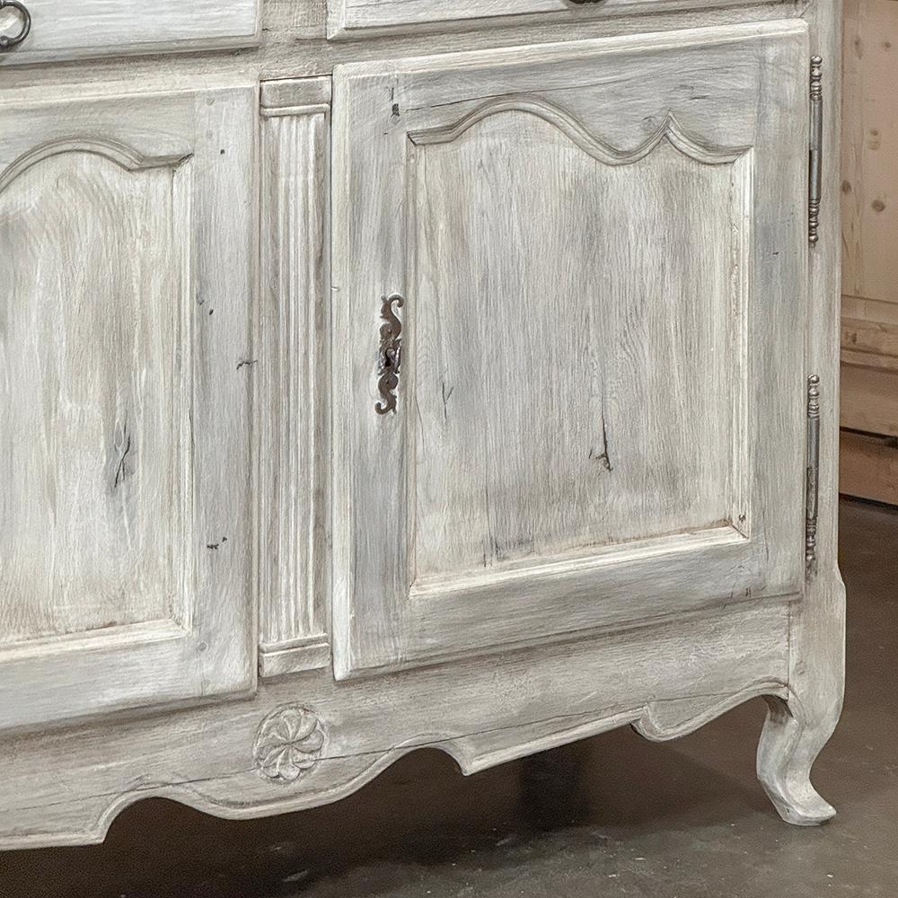 Französisch-weiß gewaschener Vaisselier ~ Buffet ~ Schrank, 19. Jahrhundert im Angebot 3