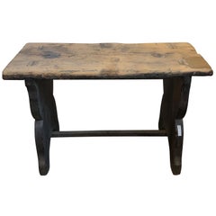19th Century Country French Wooden Bench