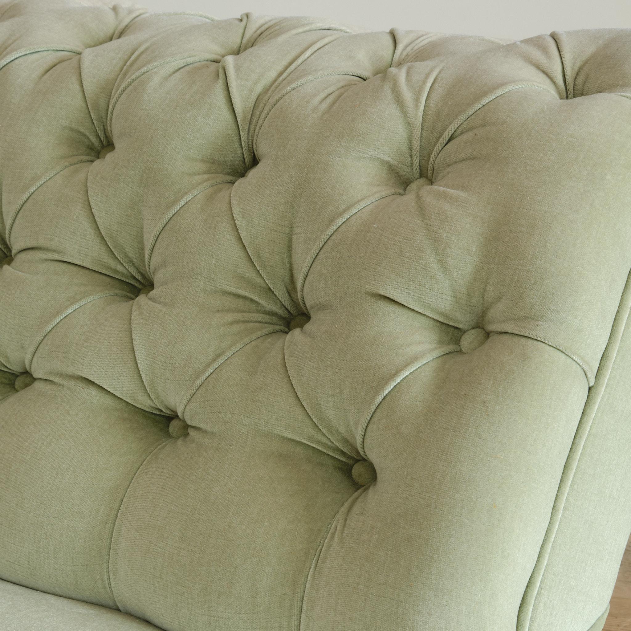 Letto da giorno in velluto verde della casa di campagna del XIX secolo In condizioni discrete in vendita a Batley, GB
