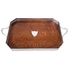19th Century Country House Oak Serving Tray