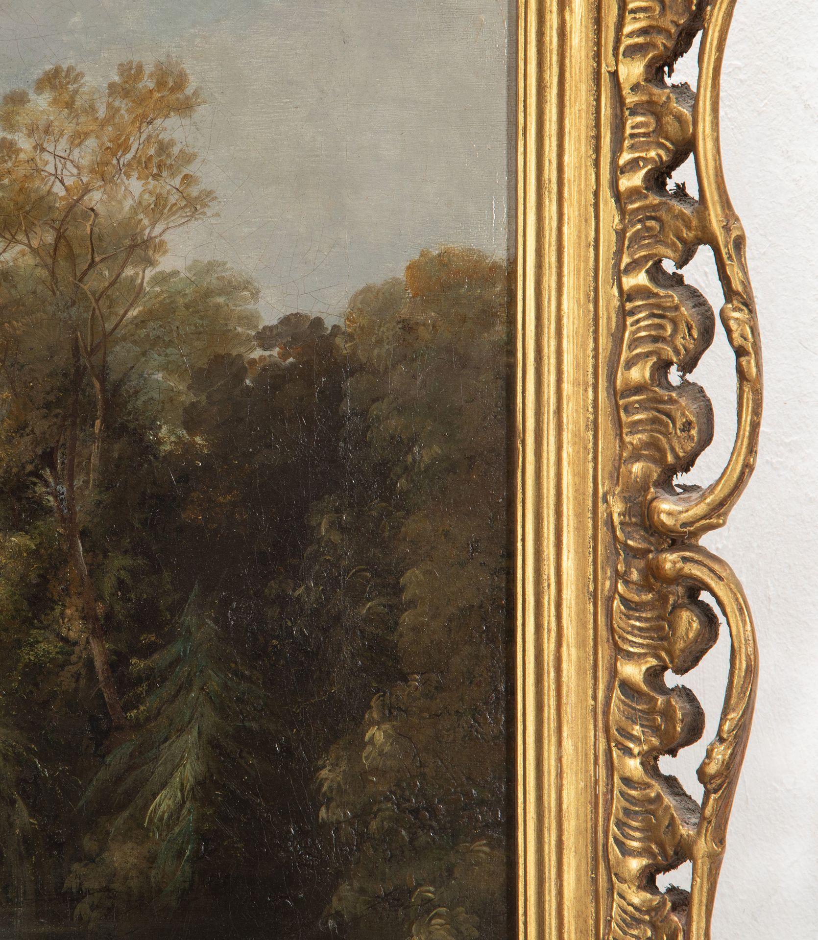 Casa di campagna del XIX secolo Olio su tela in vendita 2