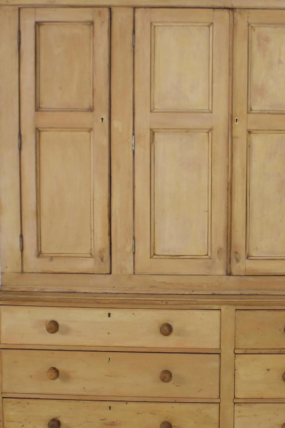 19th Century Country House Original Painted Housekeepers Cupboard In Fair Condition In Shustoke, GB