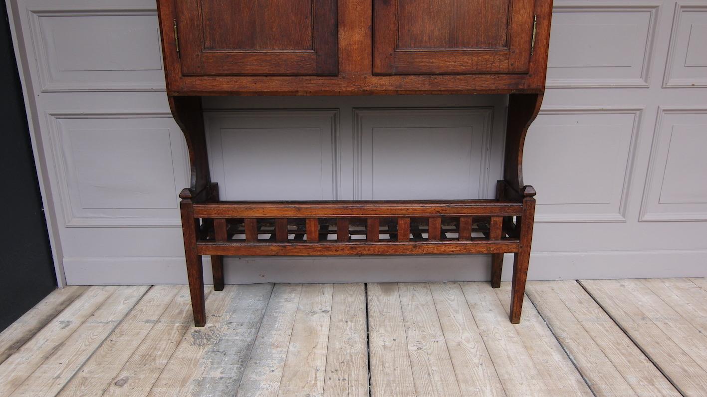 19th Century Country House Pantry Cupboard Made of Oak 11