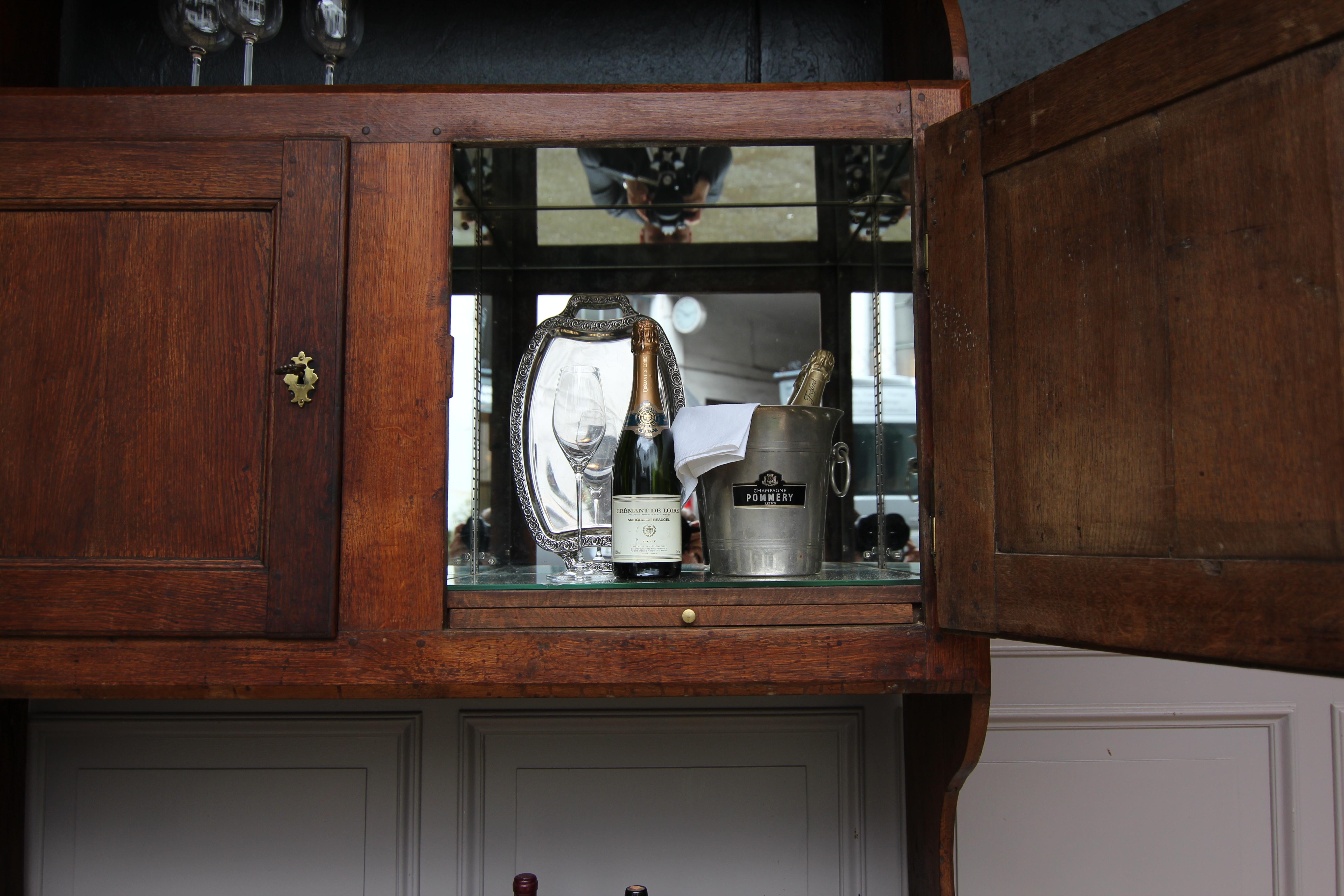 European 19th Century Country House Pantry Cupboard Made of Oak