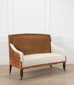 19th Century Country House Sofa with Removable Arms