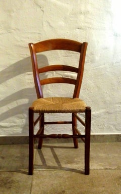 19th Century Country House Solid Cherry Chairs Set of Four