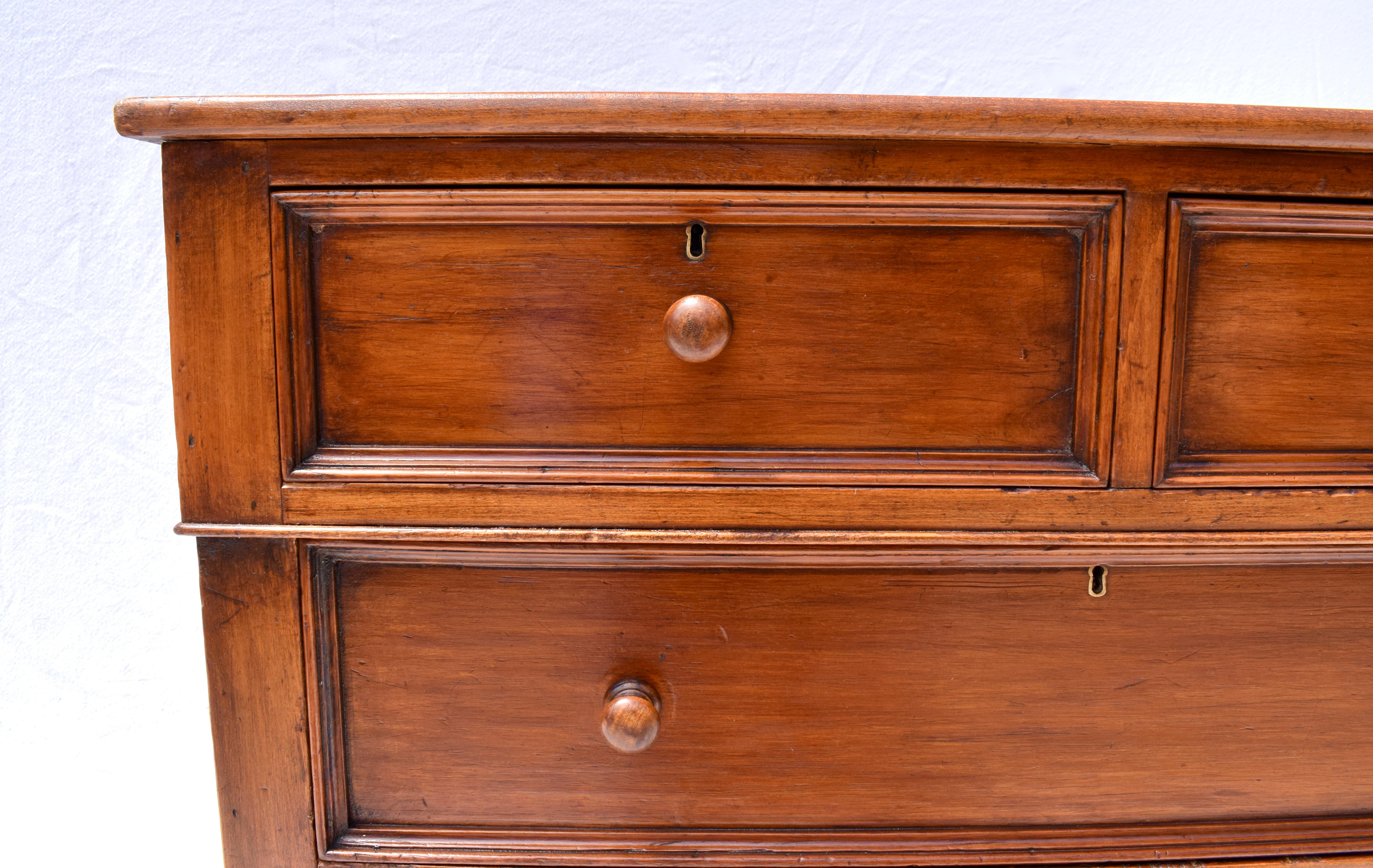 American 19th Century Country Pine Chest of Drawers