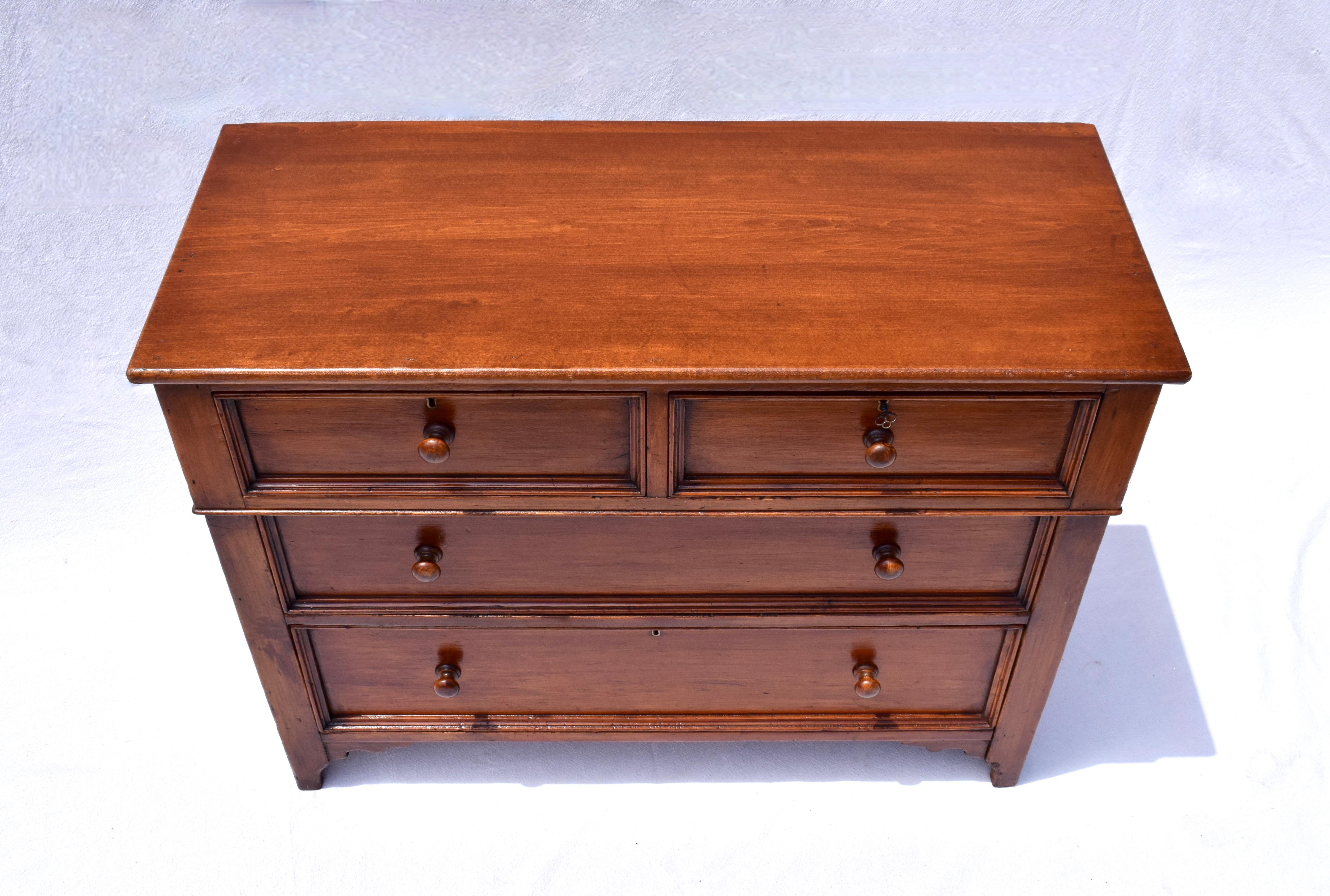 Mid-19th Century 19th Century Country Pine Chest of Drawers