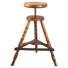 19th Century country swivel stool