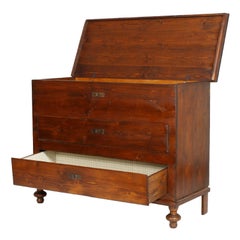 19th Century, Countryside Blanket Chest & Drawer, in Fir Restored, Wax Polished