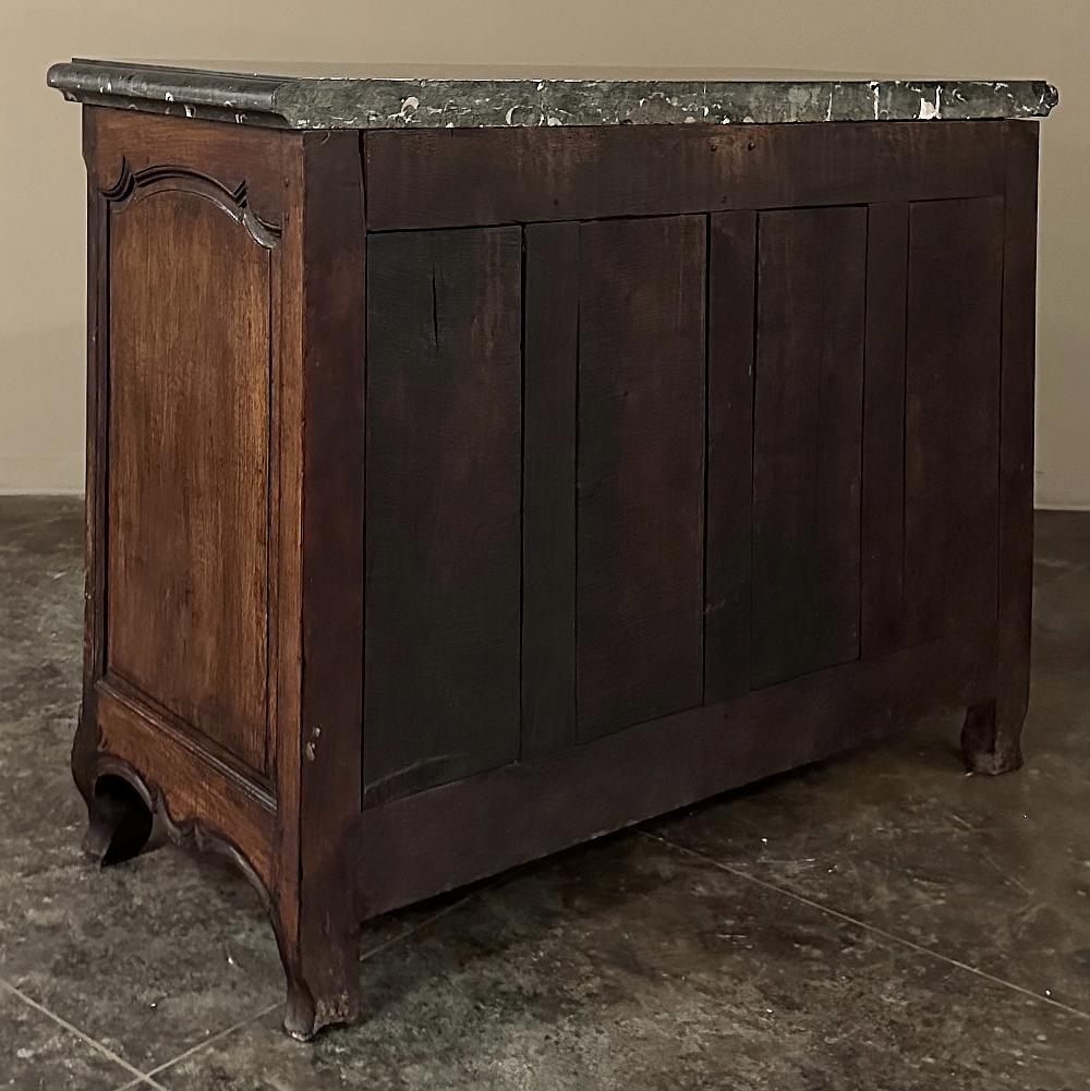 19th Century County French Walnut Buffet with Black Marble Top For Sale 10