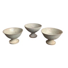 19th Century Cream Colored Footed Bowl, Cambodia