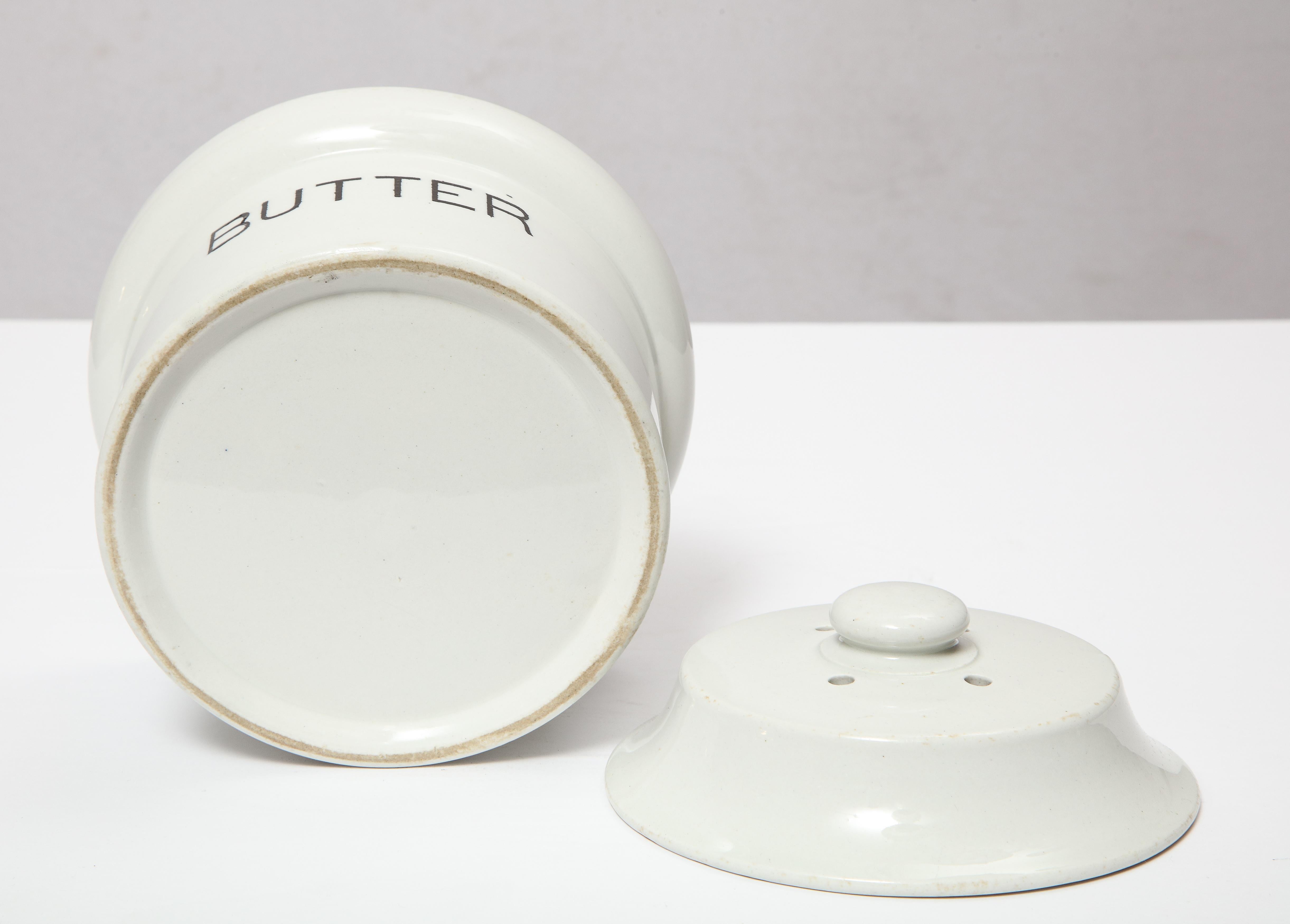 19th Century Creamware Butter Holder In Good Condition In New York, NY
