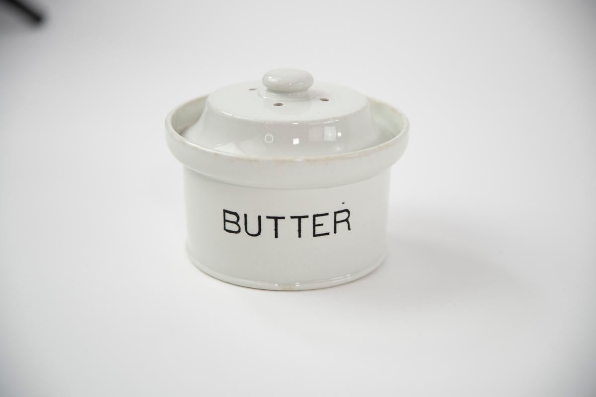 19th Century Creamware Butter Holder 3