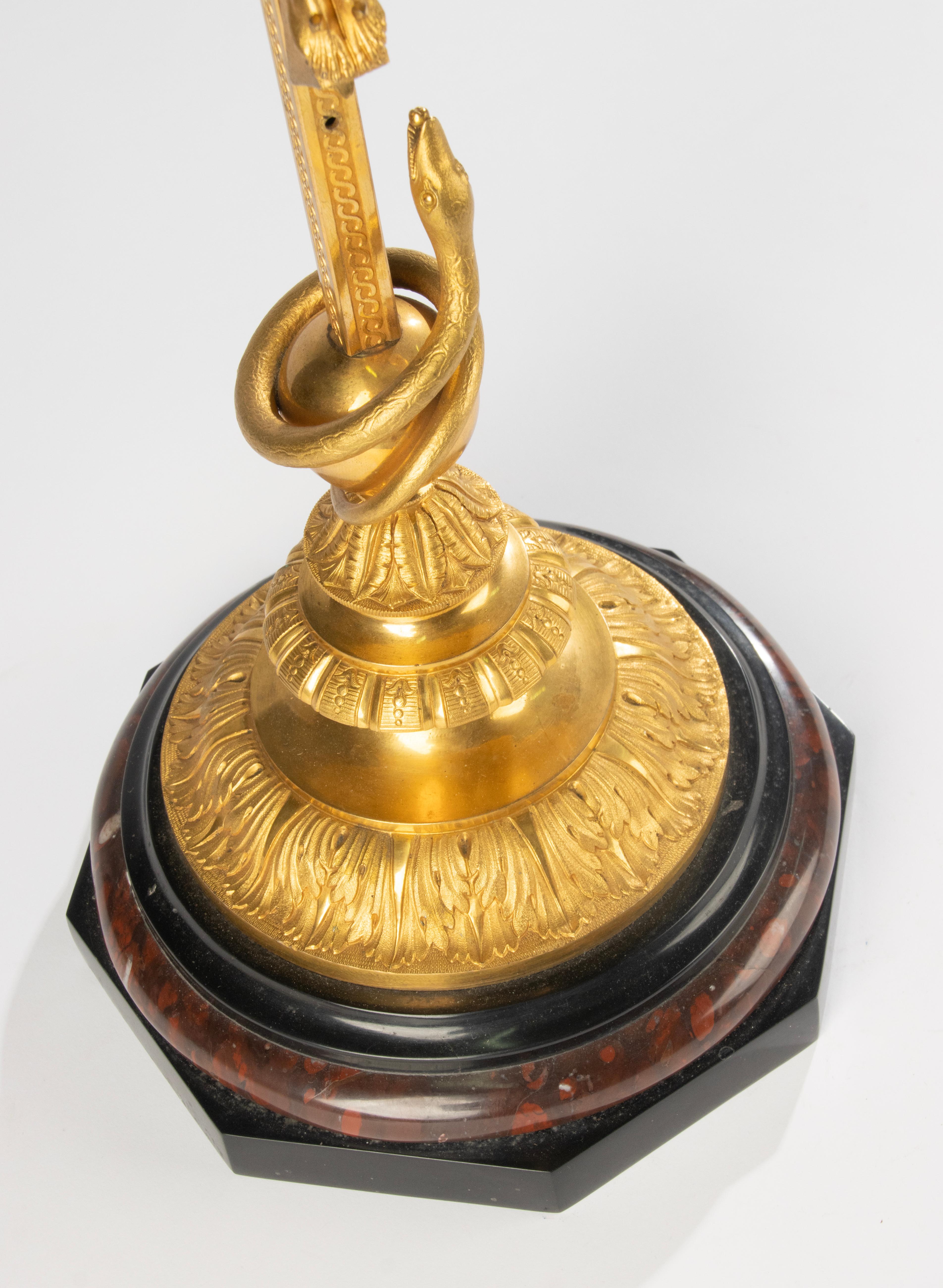 19th Century Crucifix - Gilt Bronze - Napoleon III - Serpent & Sunburst Details en vente 10