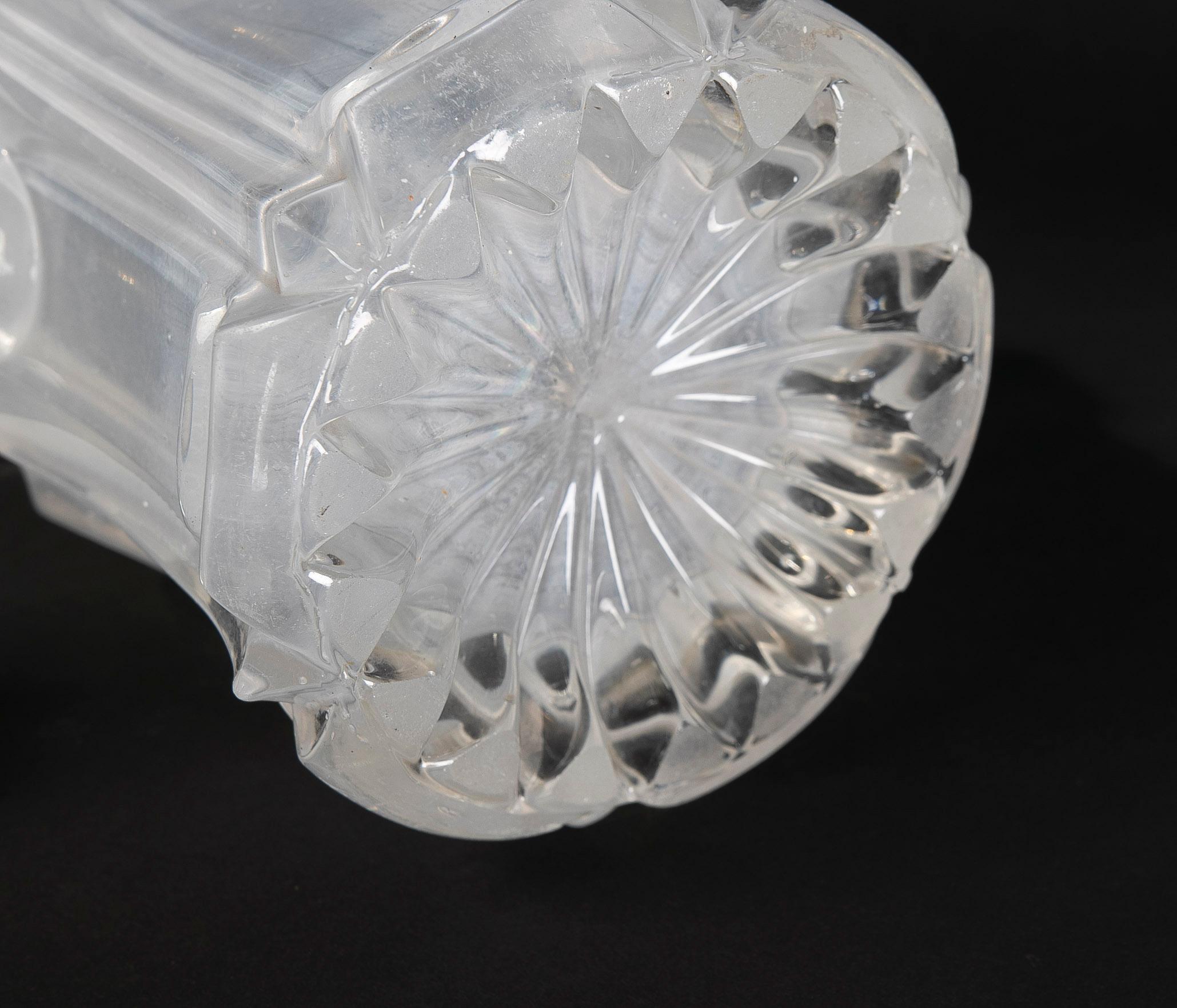 19th Century  Crystal Apothecary Bottle with Stopper For Sale 6