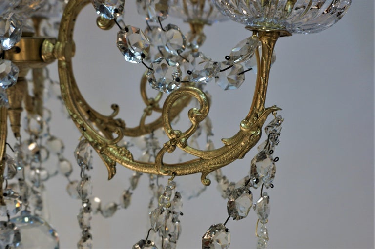 19th Century Crystal Chandelier by Portieux 1