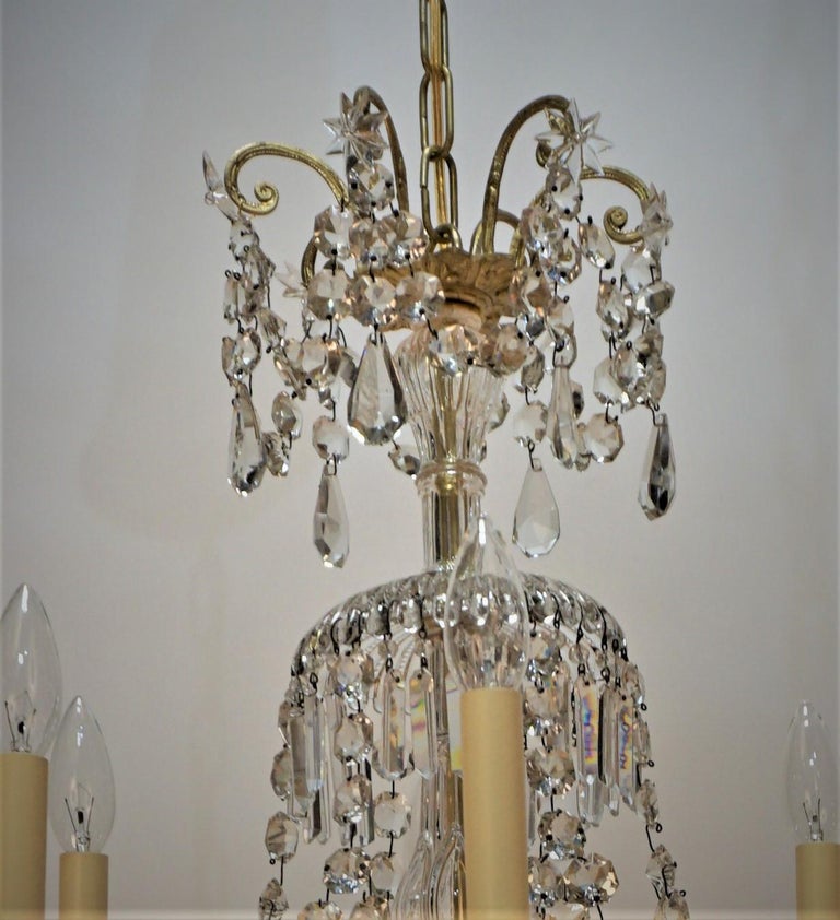 19th Century Crystal Chandelier by Portieux 4