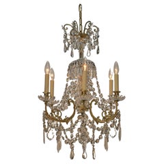 19th Century Crystal Chandelier by Portieux