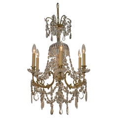 19th Century Crystal Chandelier by Portieux