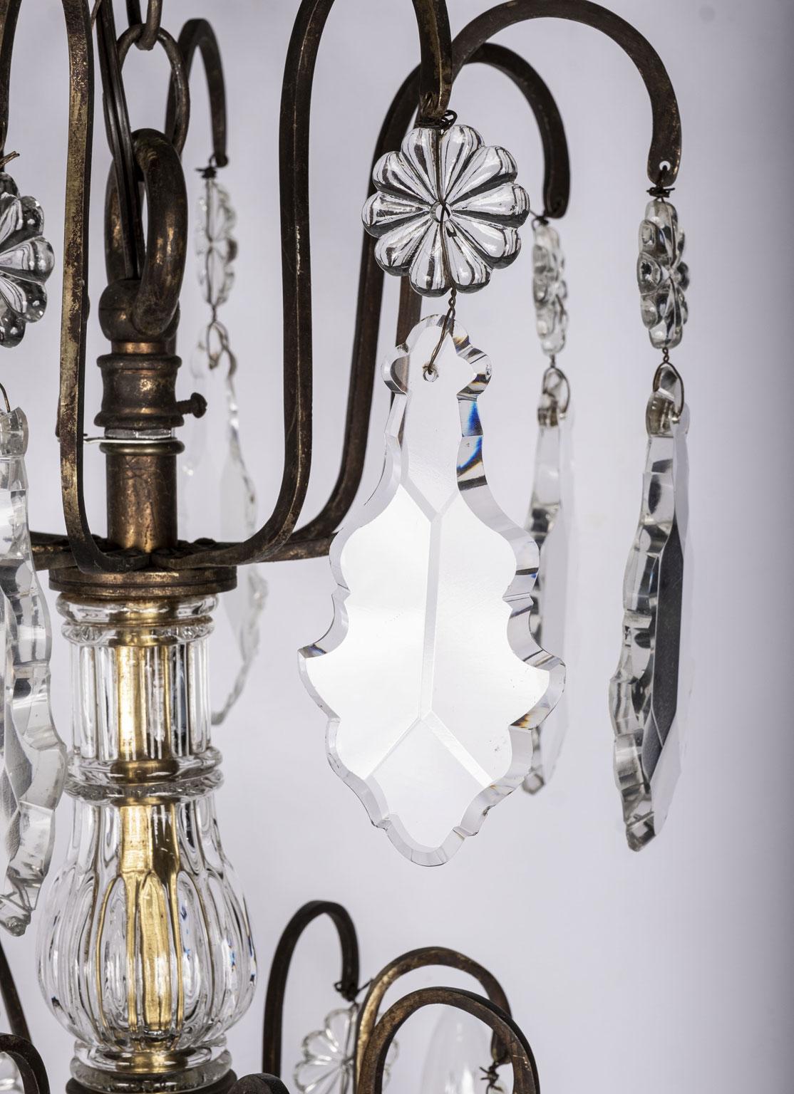 19th Century Crystal Chandelier For Sale 4