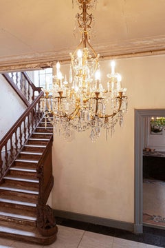 19th century crystal chandelier