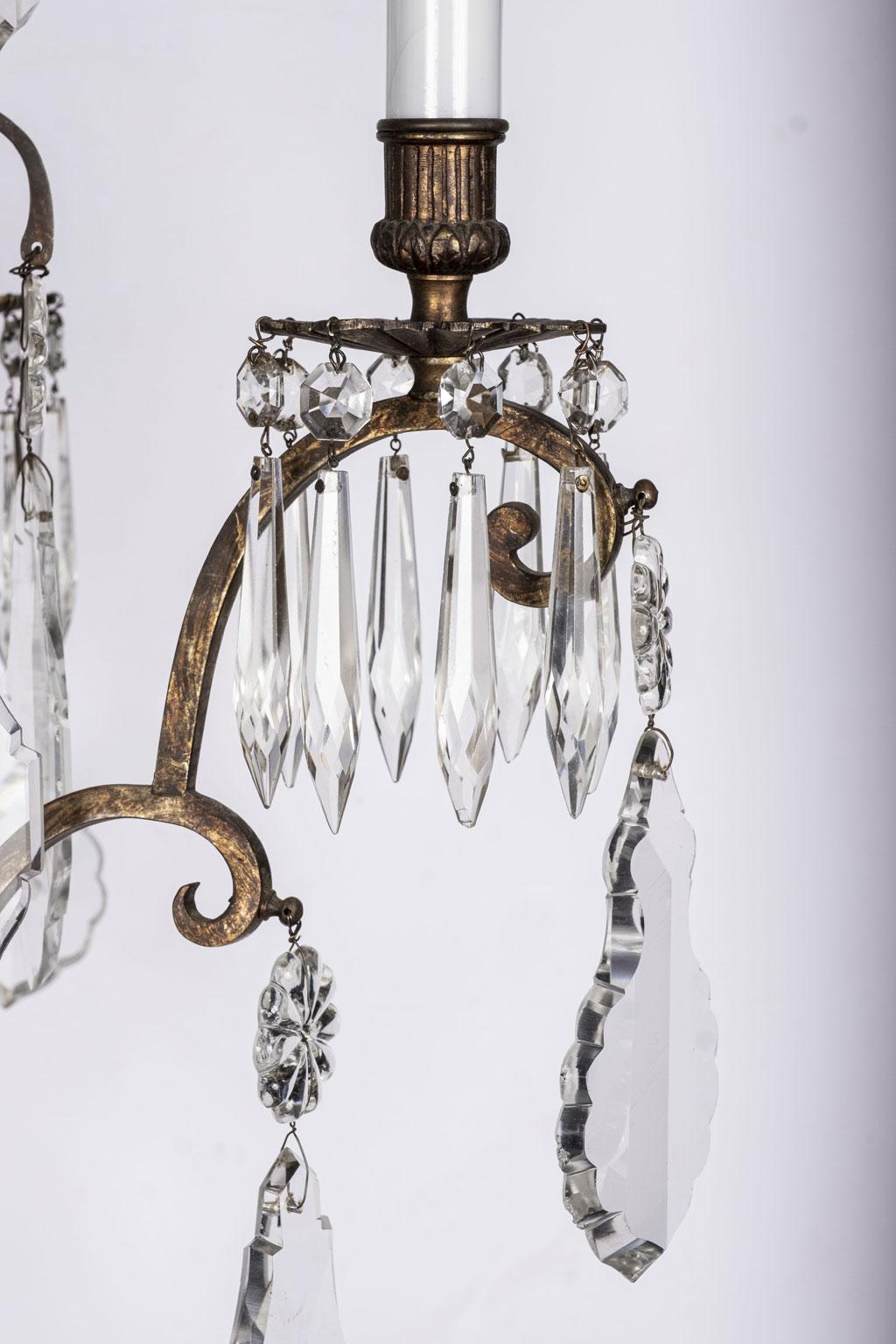 Louis XV 19th Century Crystal Chandelier For Sale